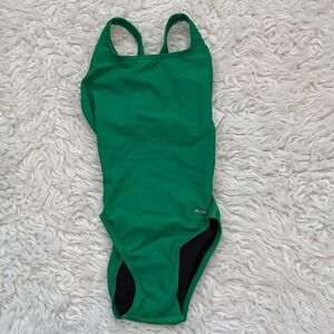 Sporti Solid Wide Strap One Piece Swimsuit 28 Green NEW Lycra Xtra Life SWC002